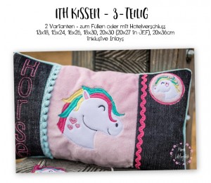 Stickdatei - ITH Kissen Blanko 3teilig